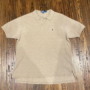 Tan polo shirt